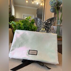 Gucci Iridescent Pouch with Black Tie